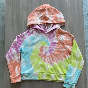 More than Magic Girls Tie Dye Cropped Hoodie